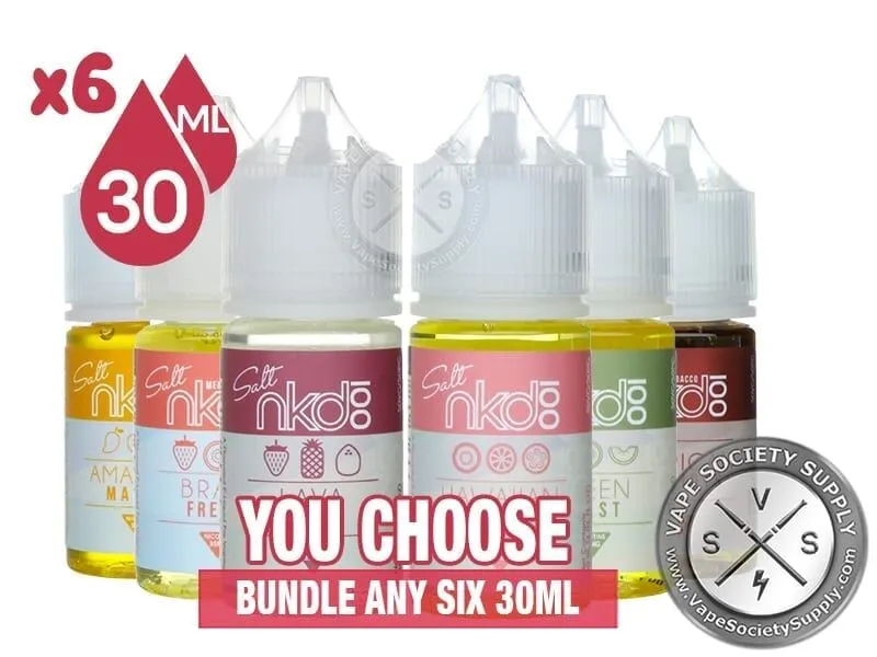 Naked 100 Salt Bundle 180ml 6x30ml