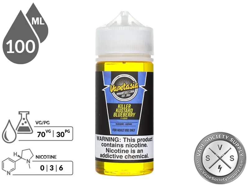 Killer Kustard 100ml Blueberry E Liquid