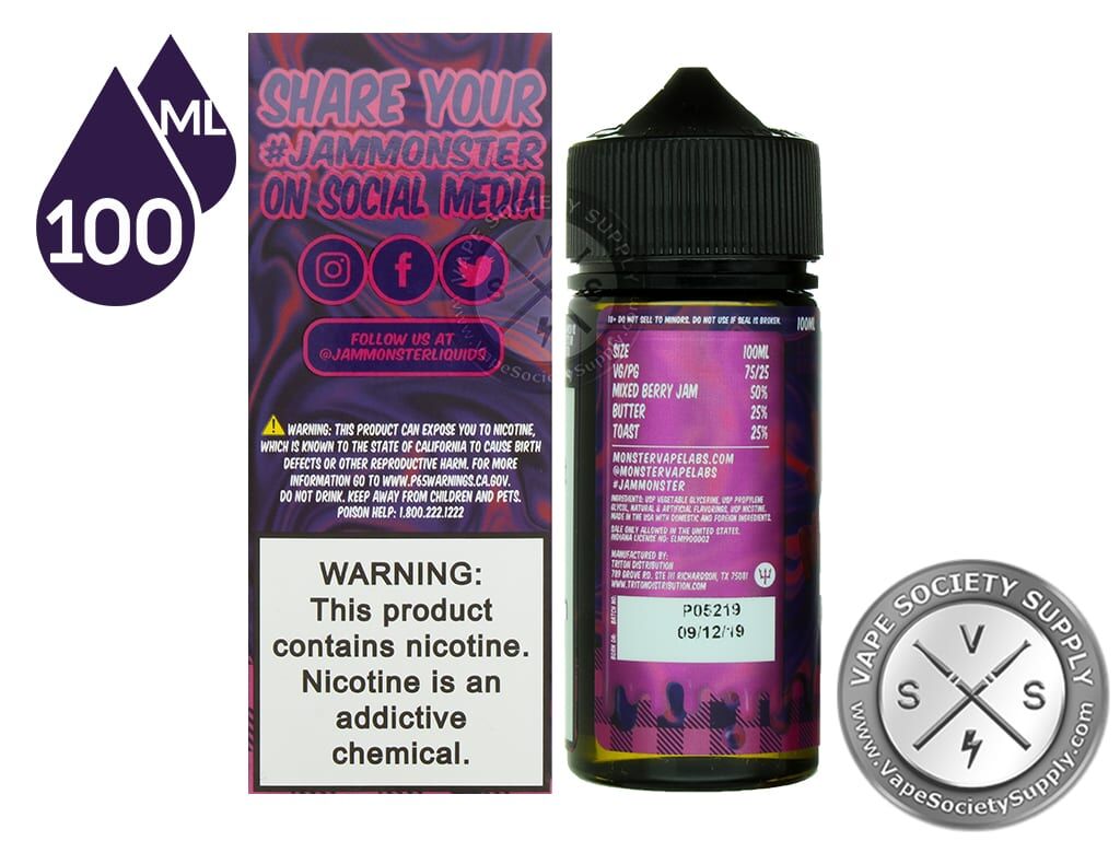 Mixed Berry by Jam Monster Eliquid 100ml