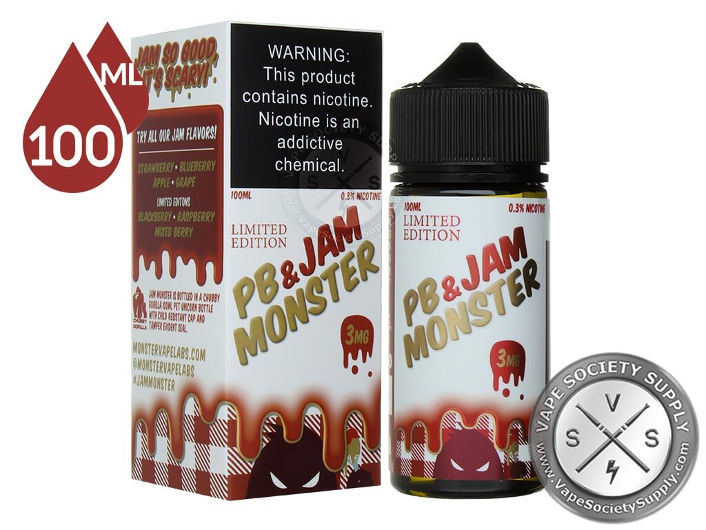 PB & Jam Strawberry by Jam Monster 100ml