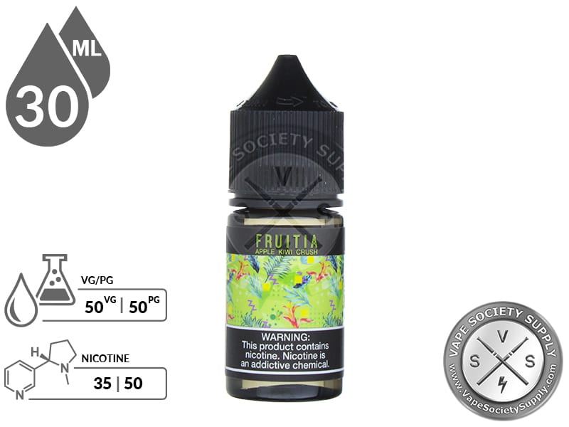 Apple Kiwi Crush Salt by Fruitia Fresh Farms E-Liquid 30ml