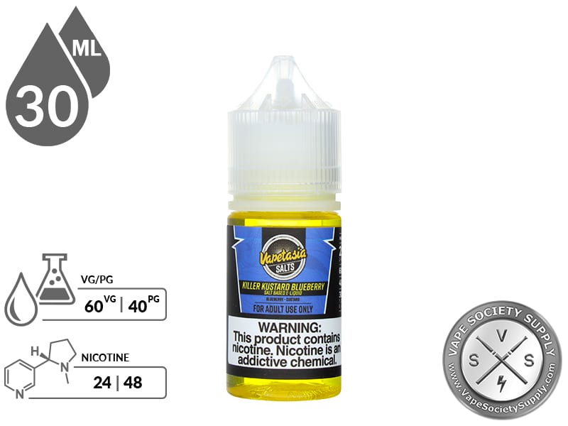 Killer Kustard Salts 30ml Blueberry E Juice