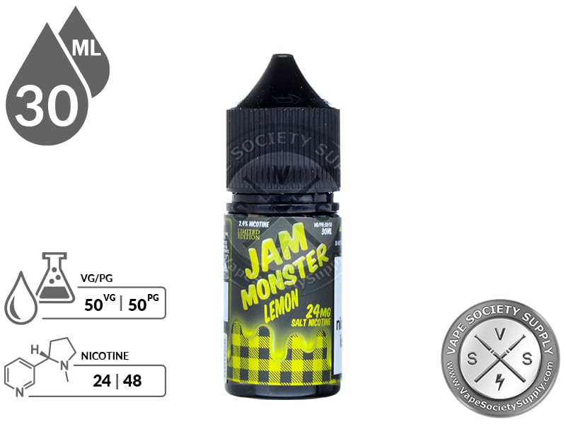 Lemon by Jam Monster Salts 30ml