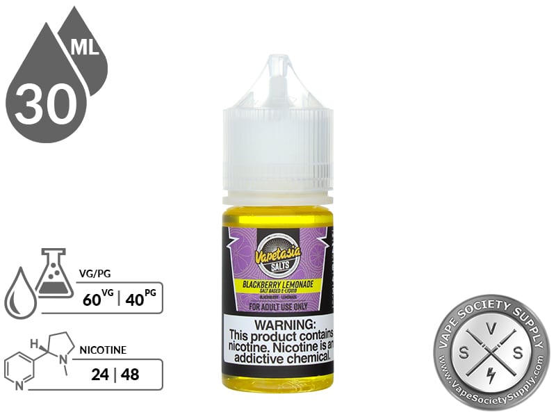 Vapetasia Salts 30ml Blackberry Lemonade E Juice