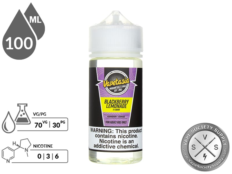 Vapetasia 100ml Blackberry Lemonade E Liquids