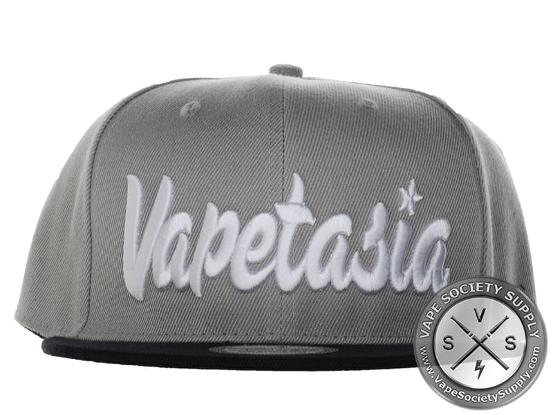 Vapetasia Snapback Cap -White Logo