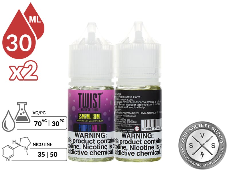 Twist Salt 2x30ml Purple No 1 E Juice