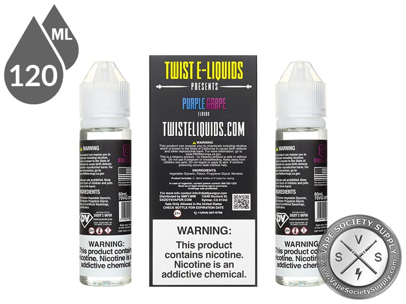 Twist 120ml Purple Grape E Liquid