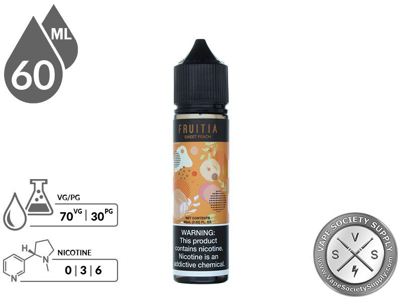 Fruitia 60ml Sweet Peach E Juice