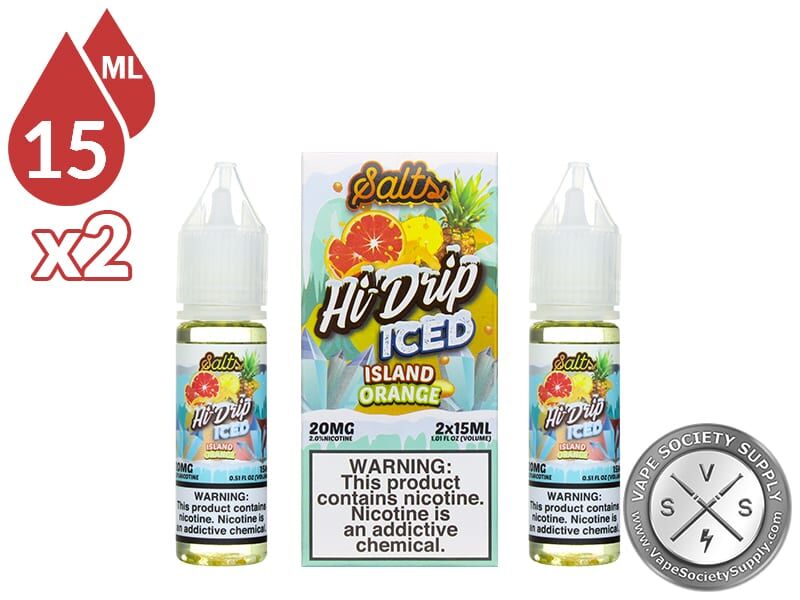 Hi Drip Iced Salts 30ml Island Orange E Juice