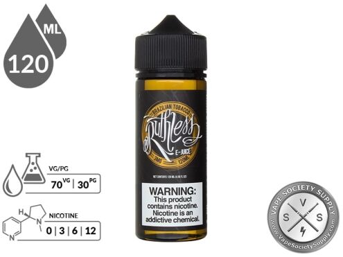 Ruthless Vapor 120ml Brazilian Tobacco Liquids