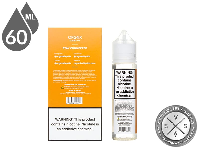 ORGNX 60ml Peach Ice Vape Juice