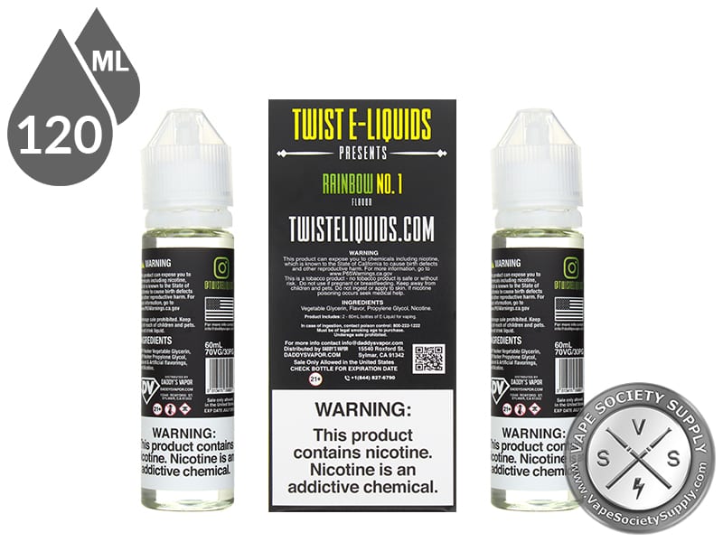 Twist 120ml Rainbow No 1 E Juice