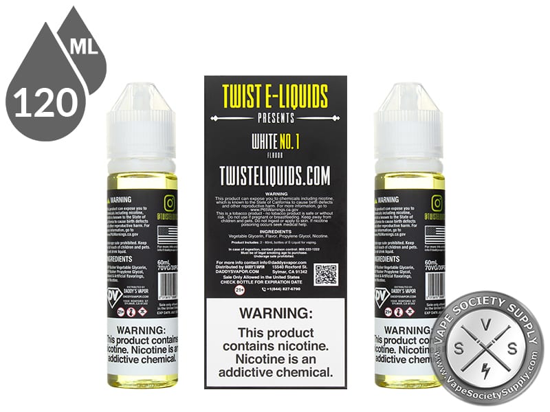 Twist 120ml White No 1 EJuice