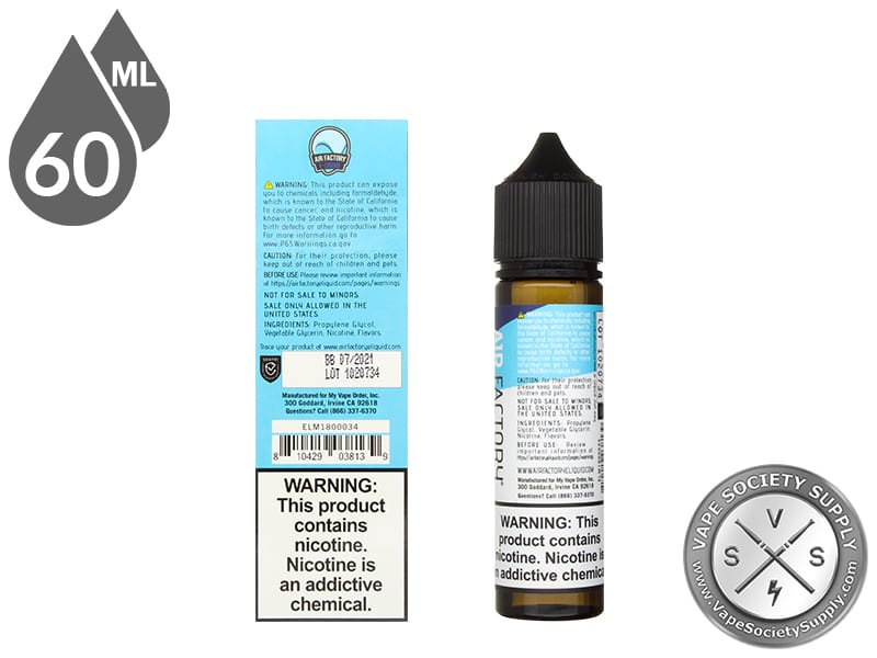Air Factory 60ml Blue Razz E Liquid