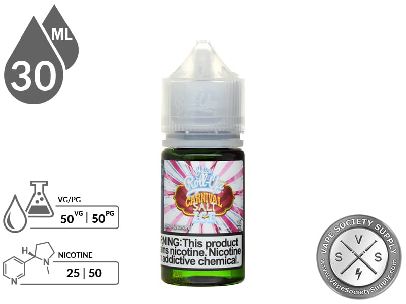 Juice Roll Upz Carnival Ice Salt 30ml Berry Lemonade E Liquid