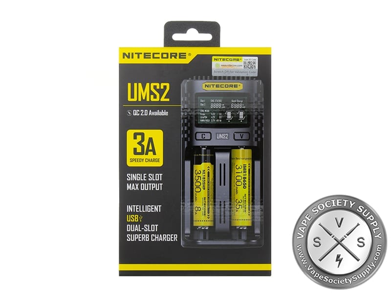 Nitecore UMS2 3A Smart Charger Battery