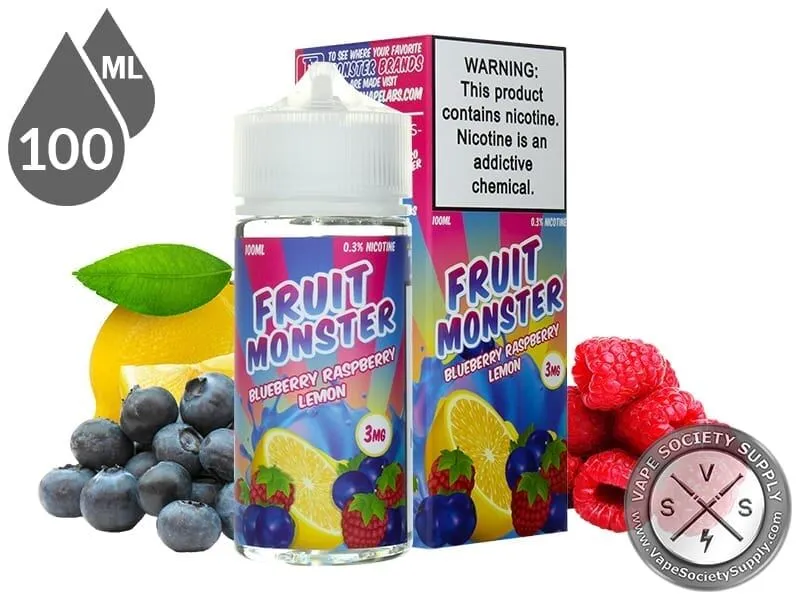 Fruit Monster 100ml Blueberry Raspberry Lemon
