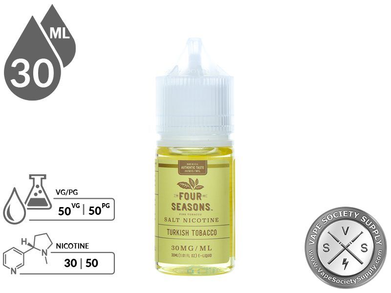 Four Seasons SALT 30ml Turkish Tobacco E Liquid