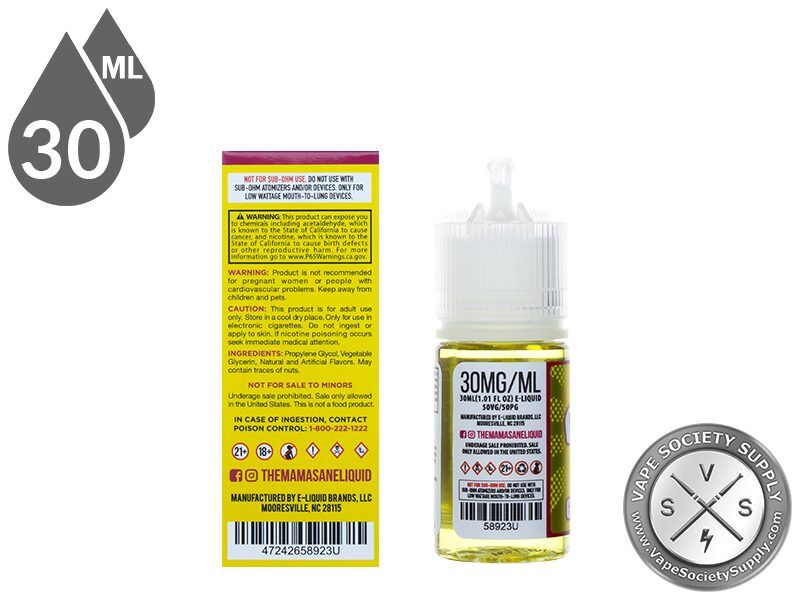 Mamasan Salt 30ml Graham Slam E Liquid
