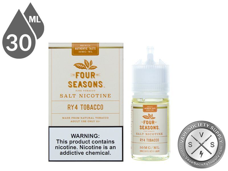 Four Seasons SALT 30ml Ry4 Tobacco E Juice