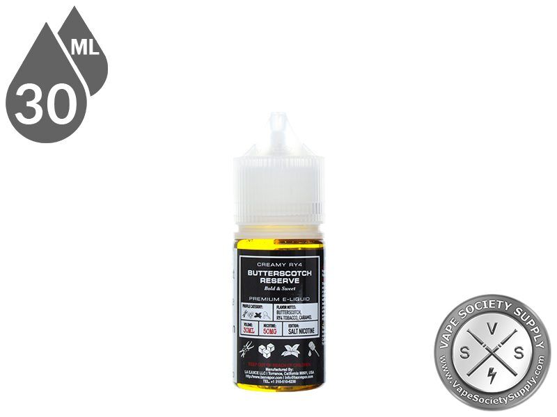 Glas Basix Salt 30ml Butterscotch Reserve E Juice