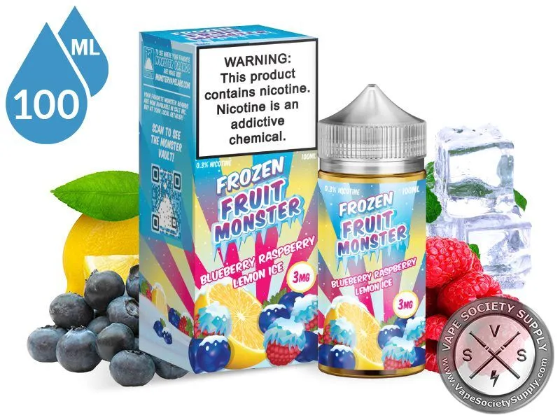 Blueberry Raspberry Lemon ICE FROZEN FRUIT MONSTER LIQUIDS SYN