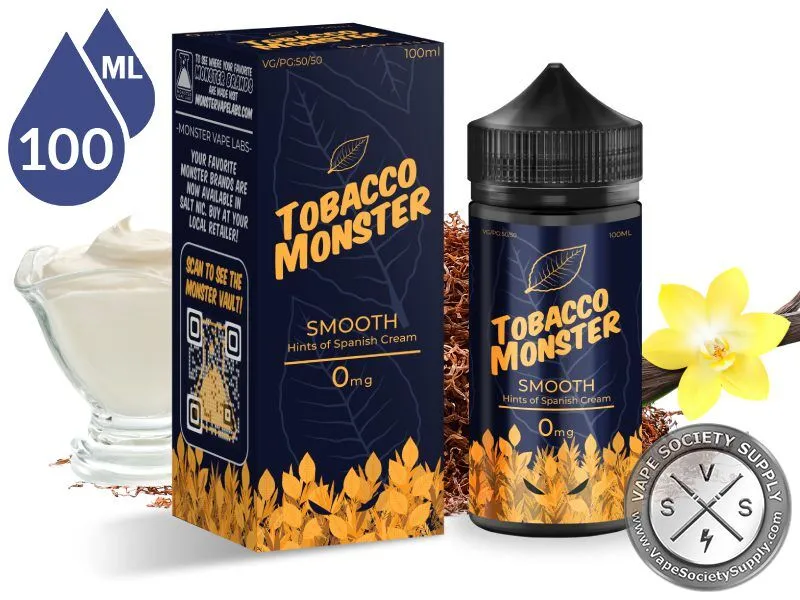 smooth tobacco vape juice MONSTER LIQUIDS 100ml bulk buy disposable vapes Colour:Multi Coloured jubi bar vape Jubi