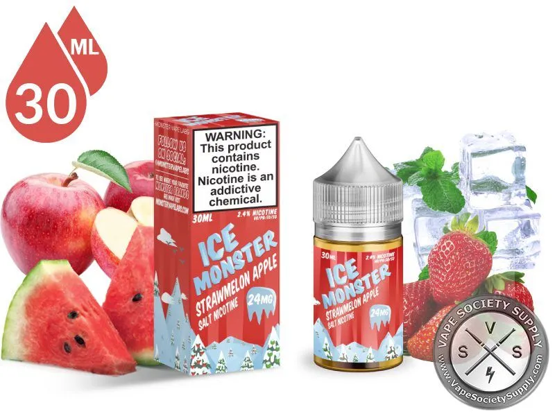 Strawmelon Apple ICE MONSTER SYN SALT