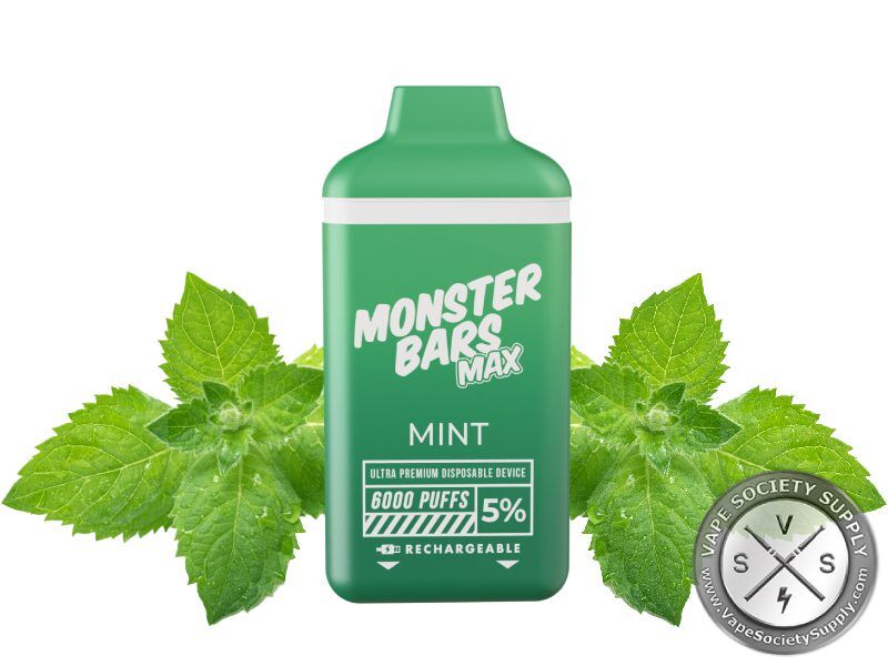 MONSTER BARS MAX DISPOSABLE 6000 PUFF Mint