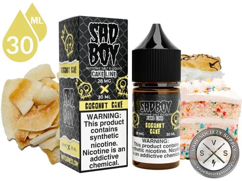 Coconut Cake SADBOY CAKE LINE SALT 30ml