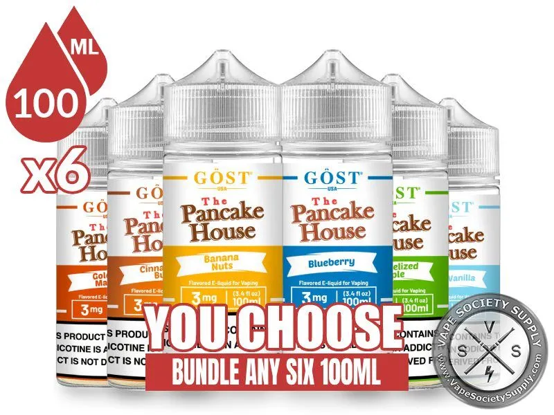 The Pancake House E-Juice Bundle 6 100ml (600ml)