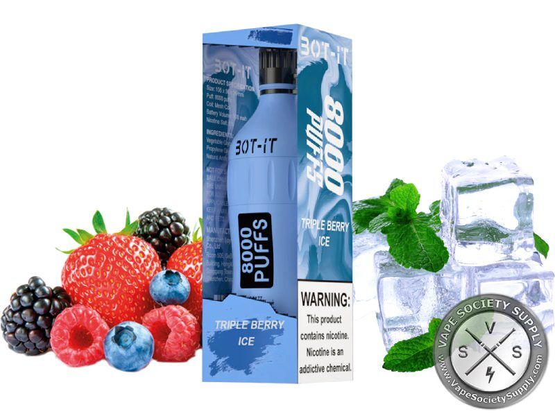 blue bot vape BOT-IT Disposable Pod Flavour:Smooth Tobacco ELITE VAPE & SMOKE potency_thc--Very Strong