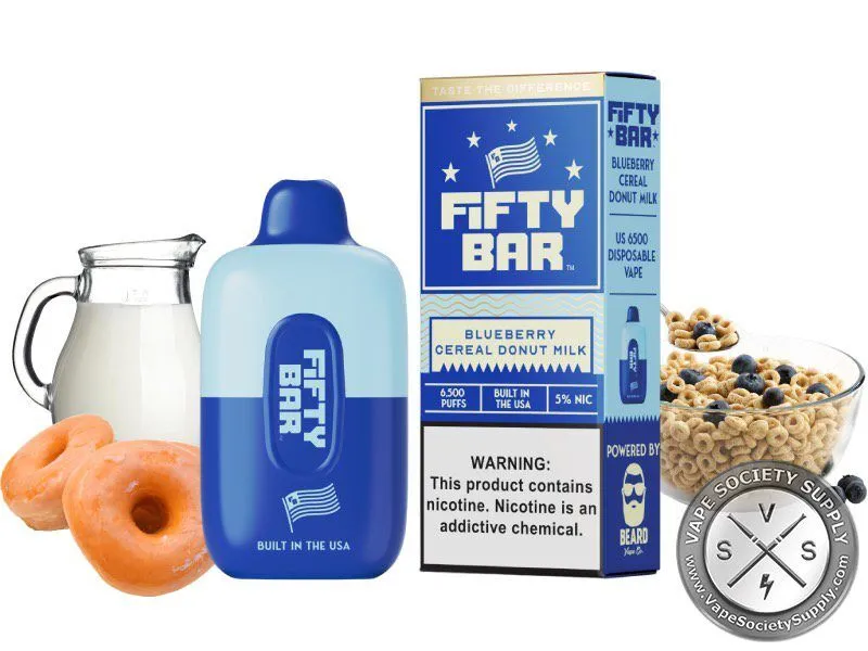 fifty bar vape blueberry cereal donut milk Disposable ⋆ Beard Vape Co PAX3 Dual Purpose Vaporizer Coils & Pods NOS taste:strawberry