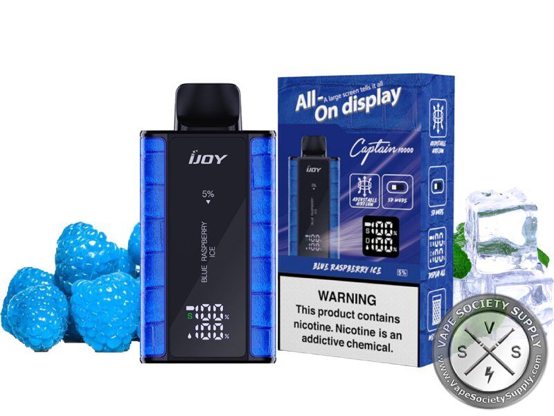 ijoy vape 10000 price Captain Disposable ONI IGNITION REPLACEMENT POD 0mg Nicotine Free Flavor:Blue Razz Dragonfruit