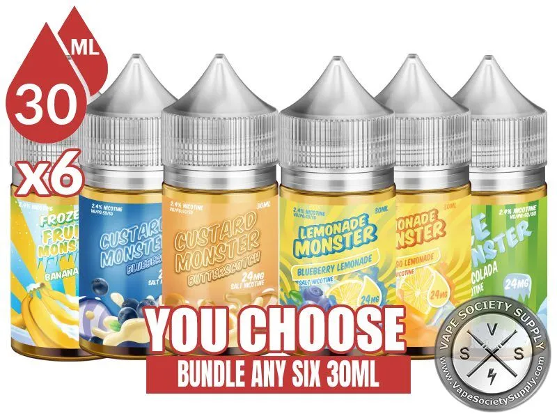 MONSTER SALTS Bundle 6 30ml (180ml)