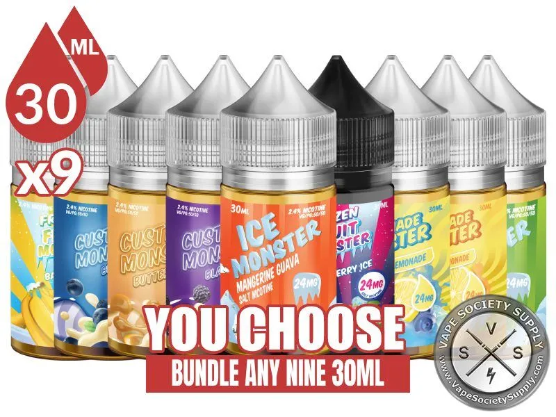 MONSTER SALTS Bundle 9 30ml (270ml)
