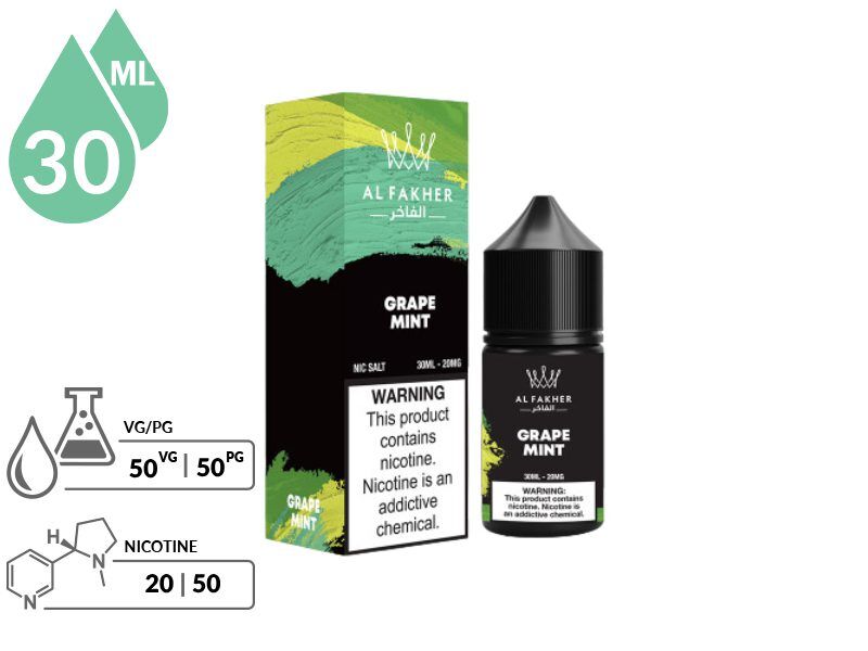 Grape Mint Al Fakher Nicotine Salt info