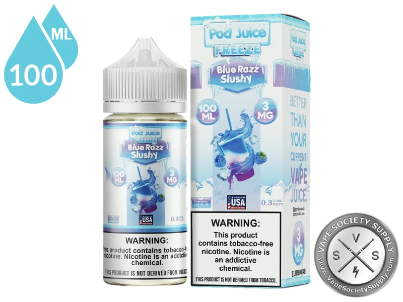 Blue Razz Slushy Freeze POD JUICE