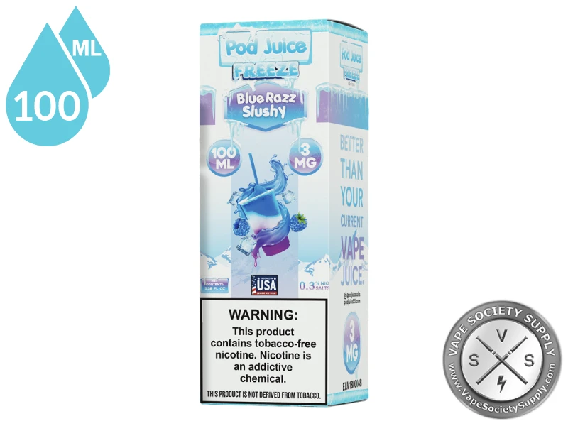 Blue Razz Slushy Freeze POD JUICE