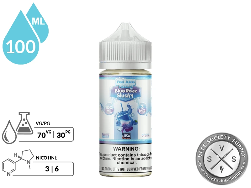 Blue Razz Slushy Freeze POD JUICE