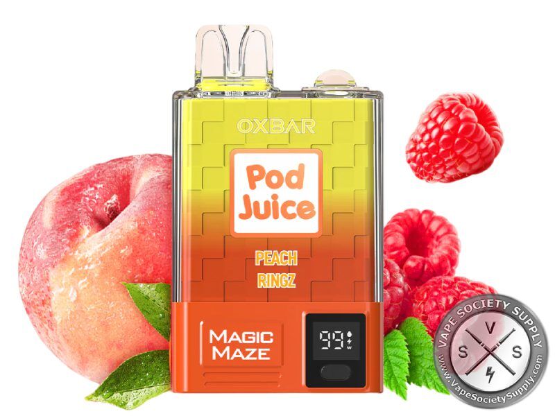 Pod Juice x OXBAR Magic Maze Disposable 10000 Puffs Peach Ring