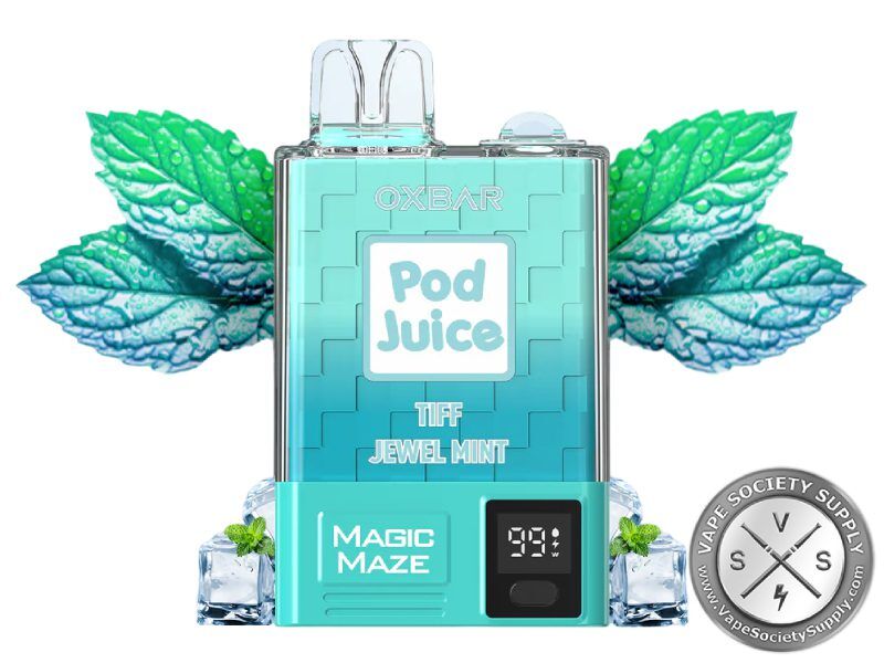 Pod Juice x OXBAR Magic Maze Disposable 10000 Puffs Tiff Jewel Mint