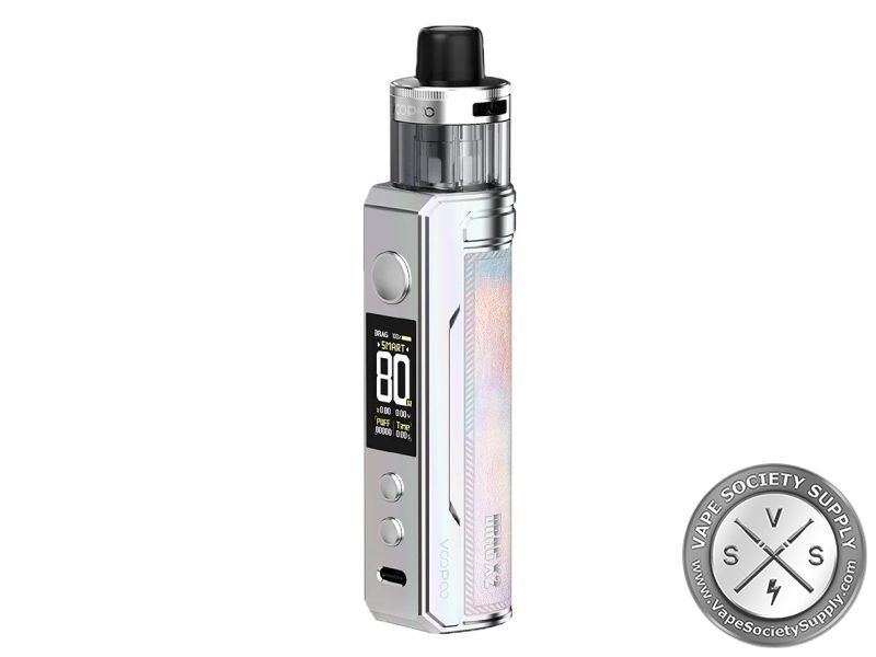 VooPoo Drag X2 Pod System Starter Kit Colorful Silver