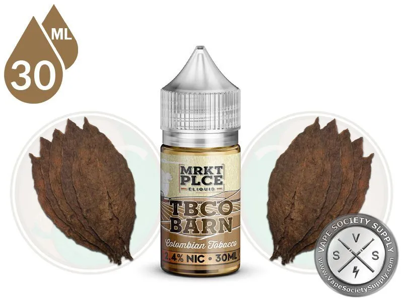 colombian coffee vape juice Tobacco TBCO BARN by MRKT PLCE SALT 30ml Choose Flavour:Fizzy Cherry Compatible|Caliburn KOKO Foger Flavers: Complete Guide