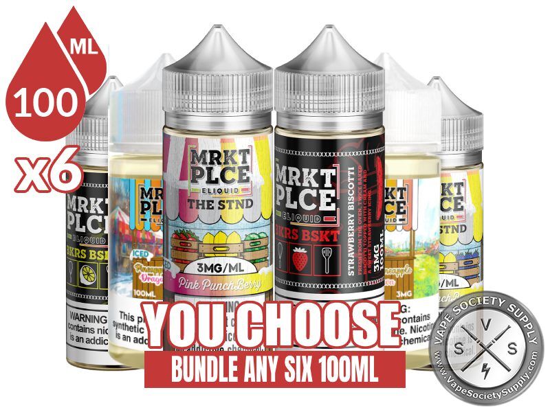 MRKT PLCE Vape Juice Bundle 6 100ml (600ml)