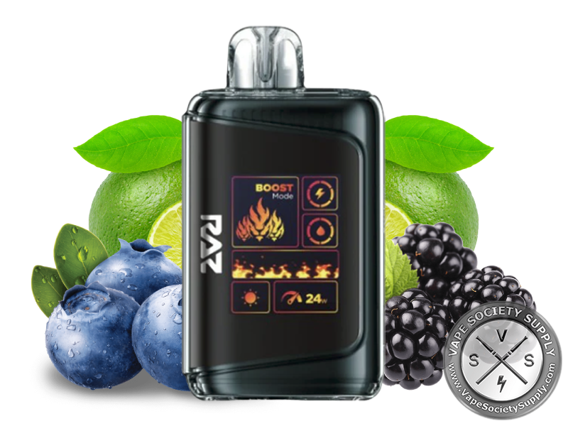 RAZ DC25000 Disposable Vape _ 25k Puffs Black and Blue Lime