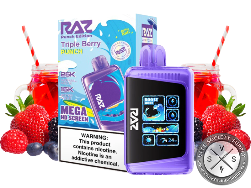 RAZ LTX Disposable Vape _ 25k Puffs Triple Berry Punch