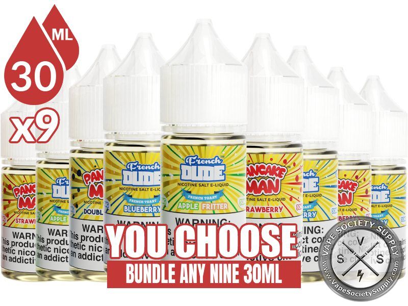 Pancake Man French Dude Salt Bundle 9x30ml (270ml)