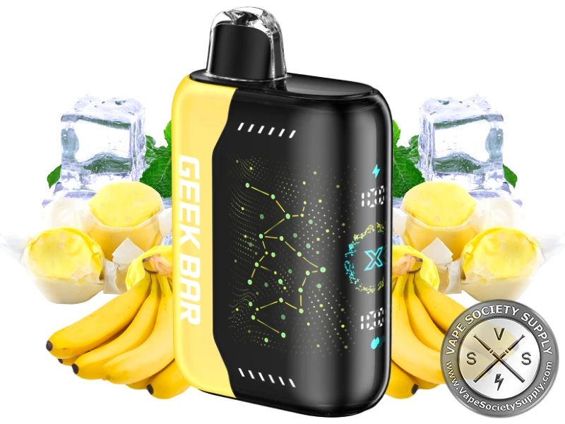 Geek Bar Pulse X 25k Disposable Banana Taffy Ice-1